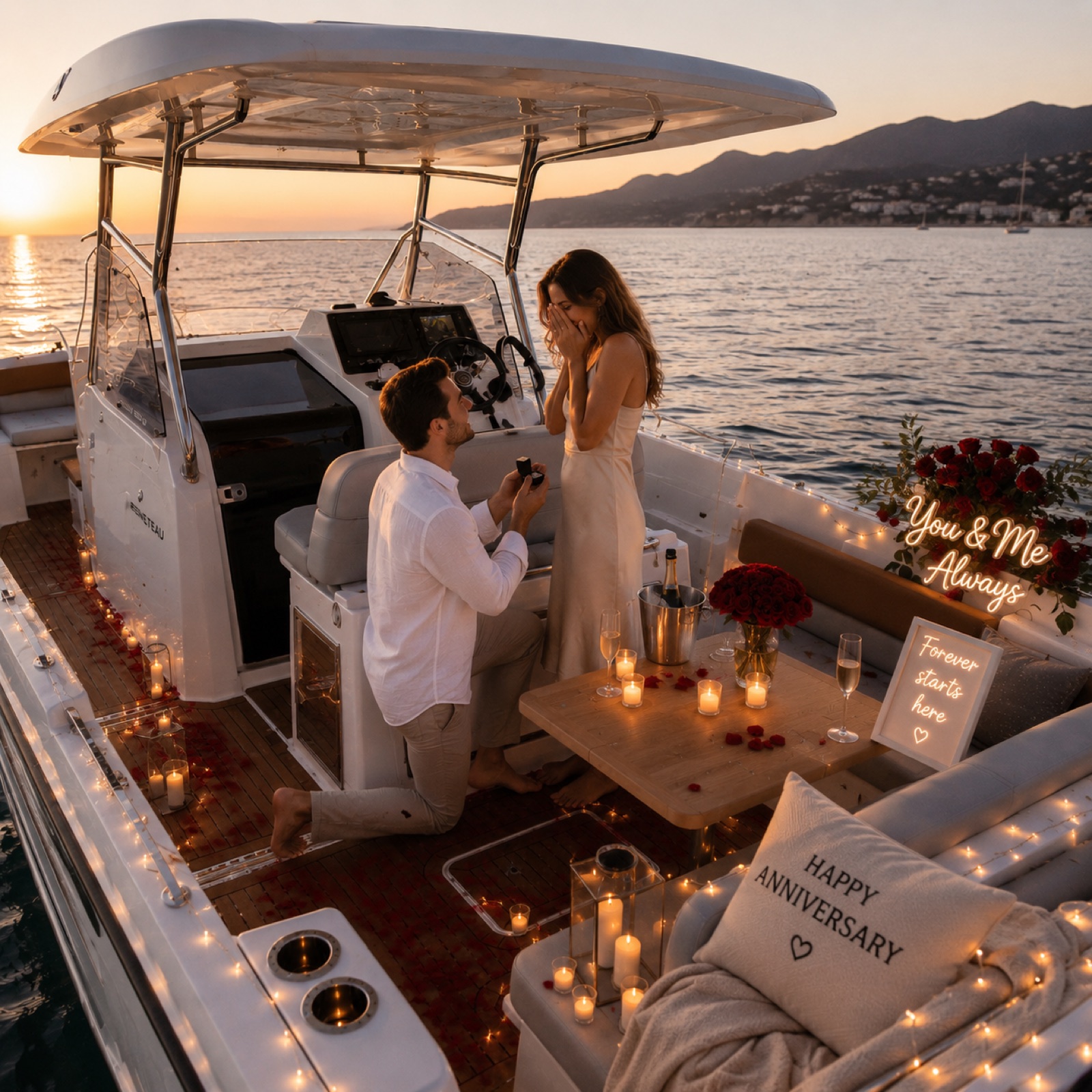 Planning a proposal on the water in Marbella
